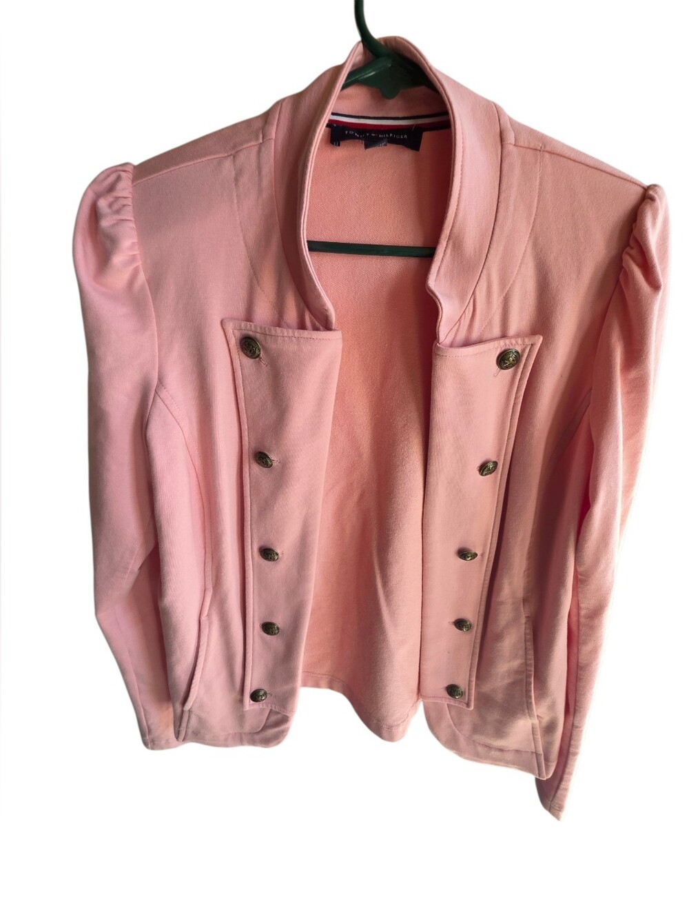 Tommy Hilfiger Soft Pink Military-Style Blazer